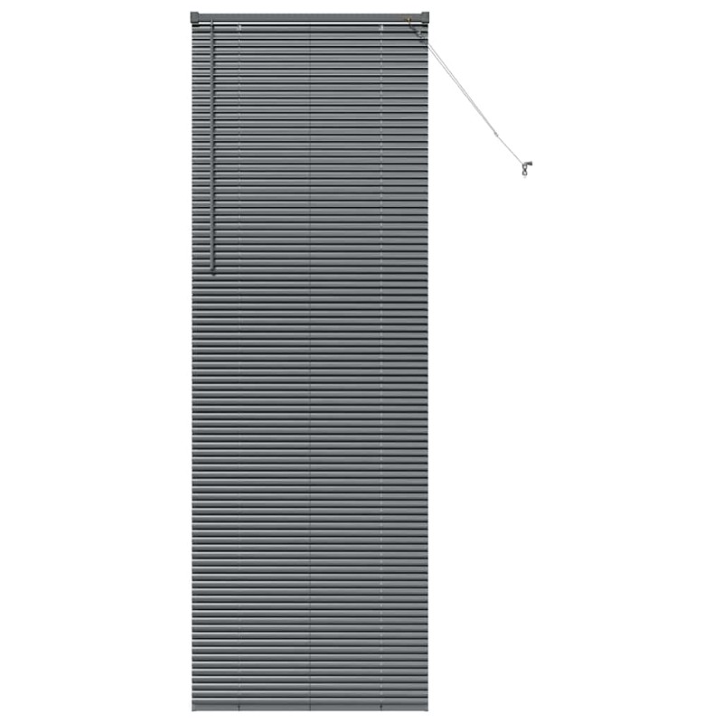vidaXL Βενετσιάνικες Ρόδες Σκούρο Γκρι 220 x 70 εκ Αλουμίνιο