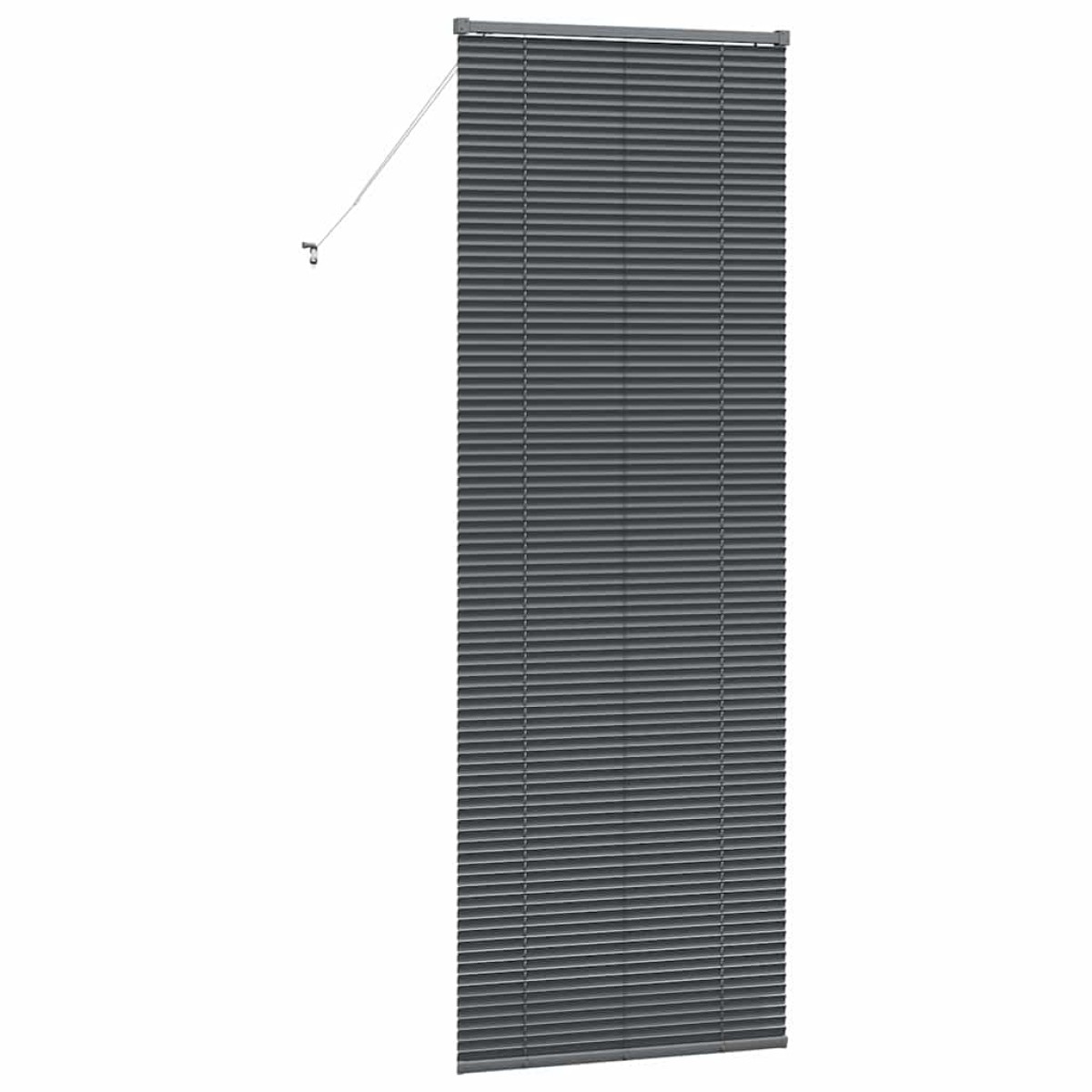 vidaXL Βενετσιάνικες Ρόδες Σκούρο Γκρι 220 x 70 εκ Αλουμίνιο