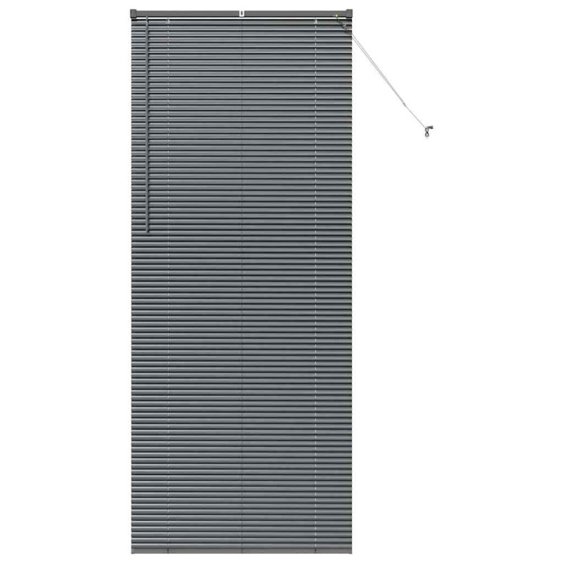 vidaXL Βενετσιάνικες Ρόδες Σκούρο Γκρι 220 x 85 εκ Αλουμίνιο