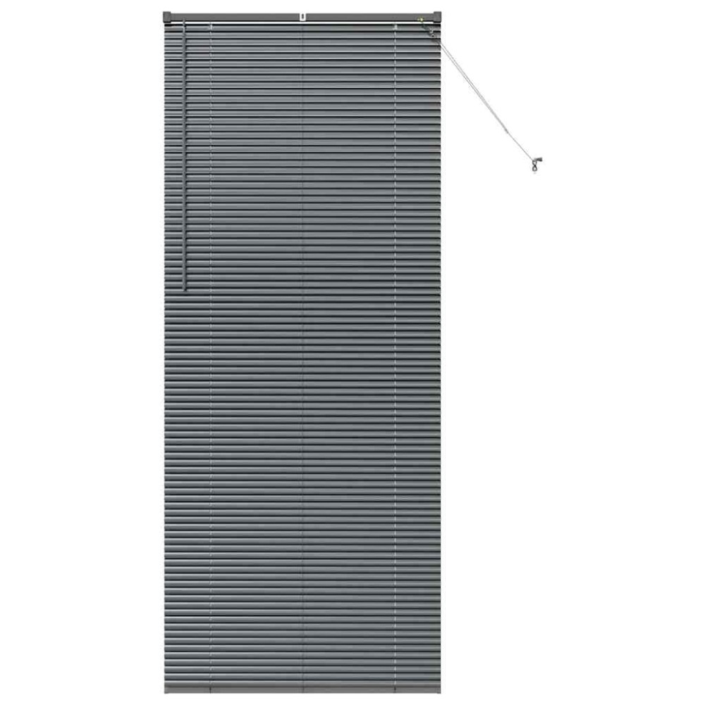 vidaXL Βενετσιάνικες Ρόδες Σκούρο Γκρι 220 x 95 εκ Αλουμίνιο