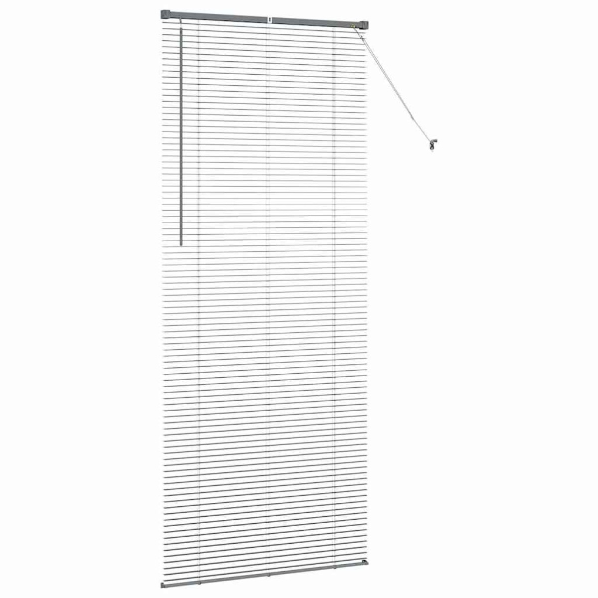 vidaXL Βενετσιάνικες Ρόδες Σκούρο Γκρι 220 x 95 εκ Αλουμίνιο