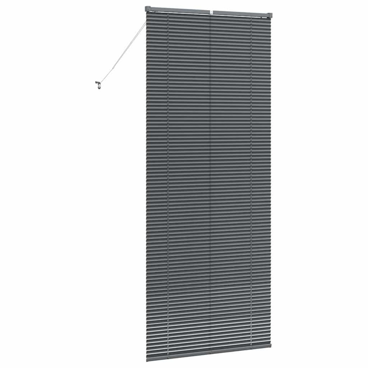 vidaXL Βενετσιάνικες Ρόδες Σκούρο Γκρι 220 x 95 εκ Αλουμίνιο