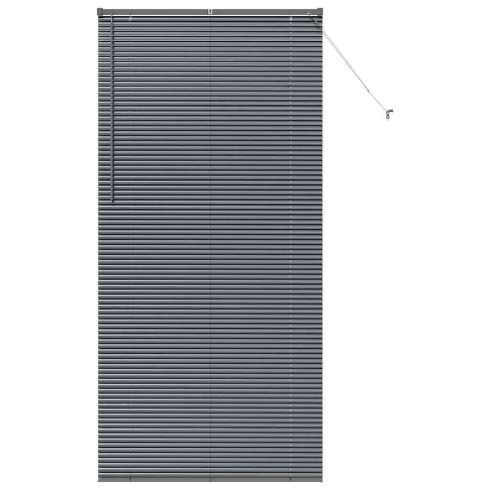 vidaXL Βενετσιάνικες Ρόδες Σκούρο Γκρι 220 x 100 cm Αλουμίνιο