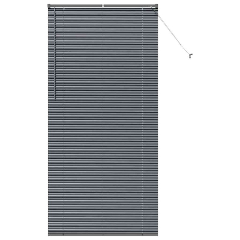 vidaXL Βενετσιάνικες Ρόδες Σκούρο Γκρι 220 x 100 cm Αλουμίνιο