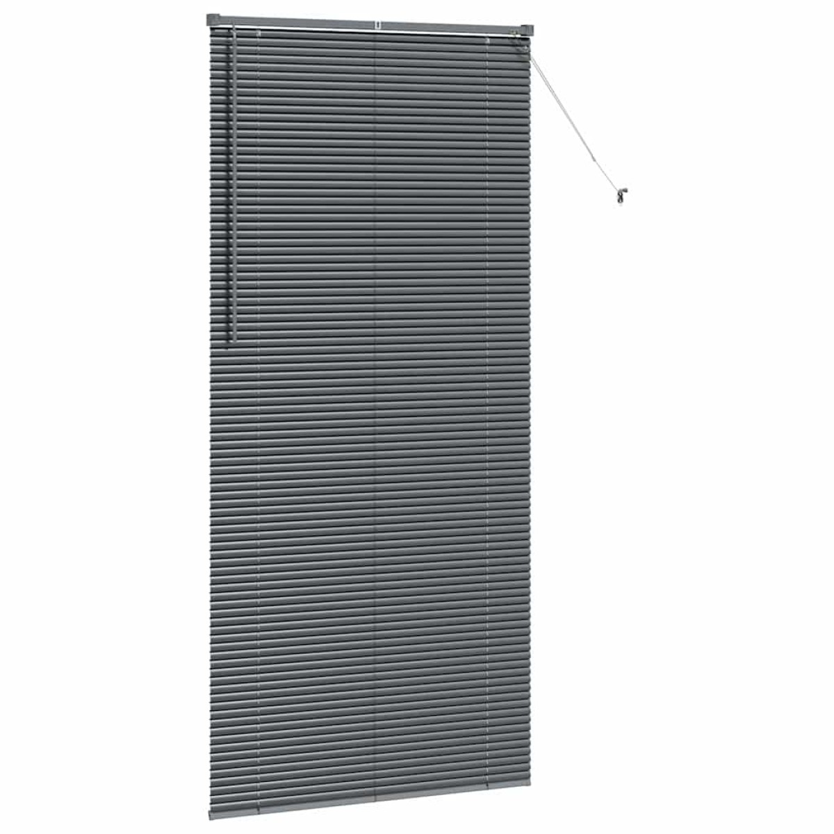vidaXL Βενετσιάνικες Ρόδες Σκούρο Γκρι 220 x 100 cm Αλουμίνιο