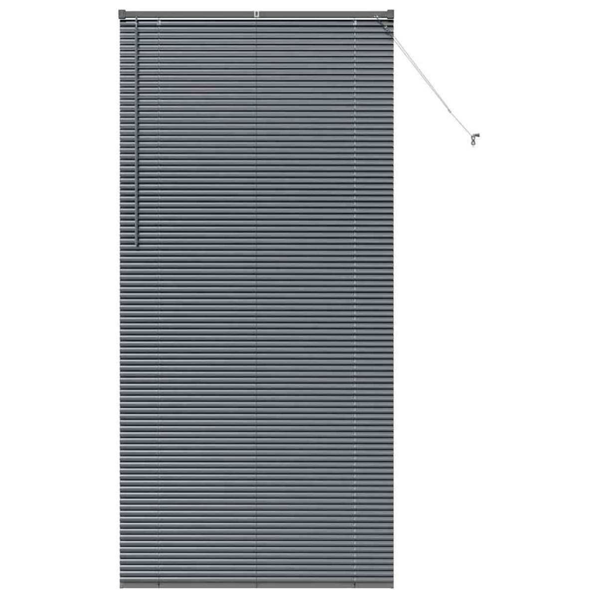 vidaXL Βενετσιάνικες Ρόδες Σκούρο Γκρι 220 x 105 εκ Αλουμίνιο