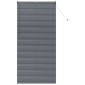 vidaXL Βενετσιάνικες Ρόδες Σκούρο Γκρι 220 x 105 εκ Αλουμίνιο