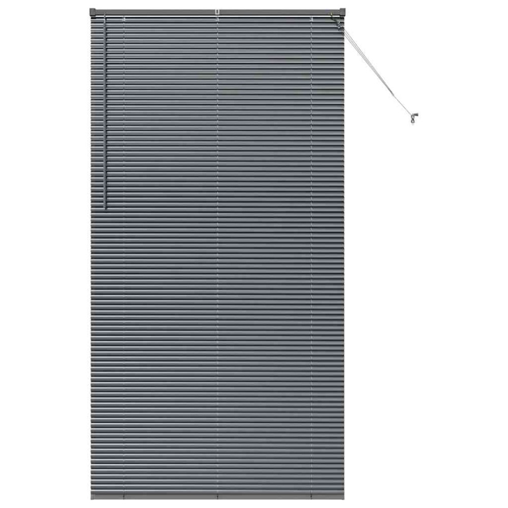 vidaXL Βενετσιάνικες Ρόδες Σκούρο Γκρι 220 x 110 cm Αλουμίνιο