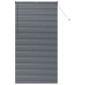 vidaXL Βενετσιάνικες Ρόδες Σκούρο Γκρι 220 x 120 εκ Αλουμίνιο