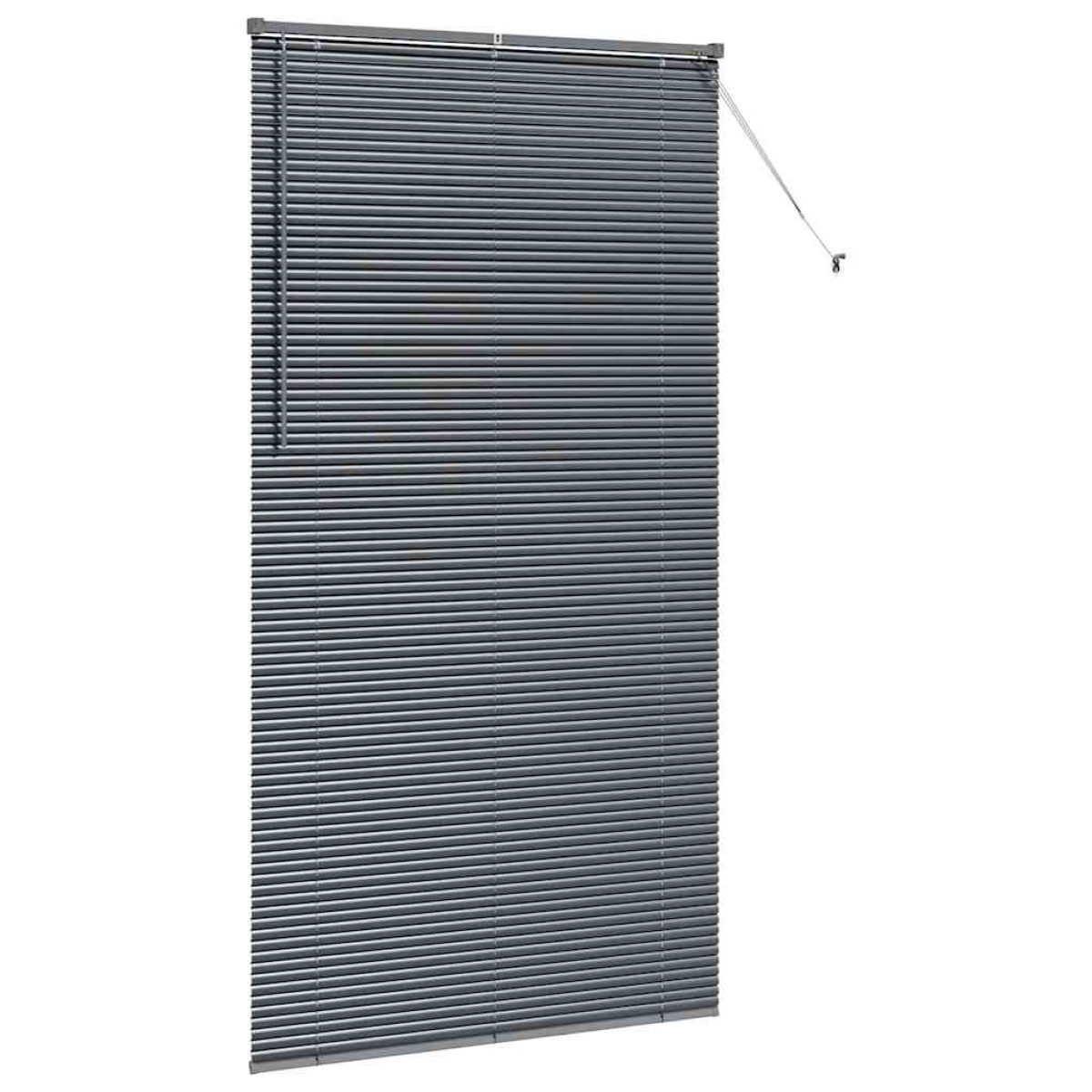 vidaXL Βενετσιάνικες Ρόδες Σκούρο Γκρι 220 x 120 εκ Αλουμίνιο