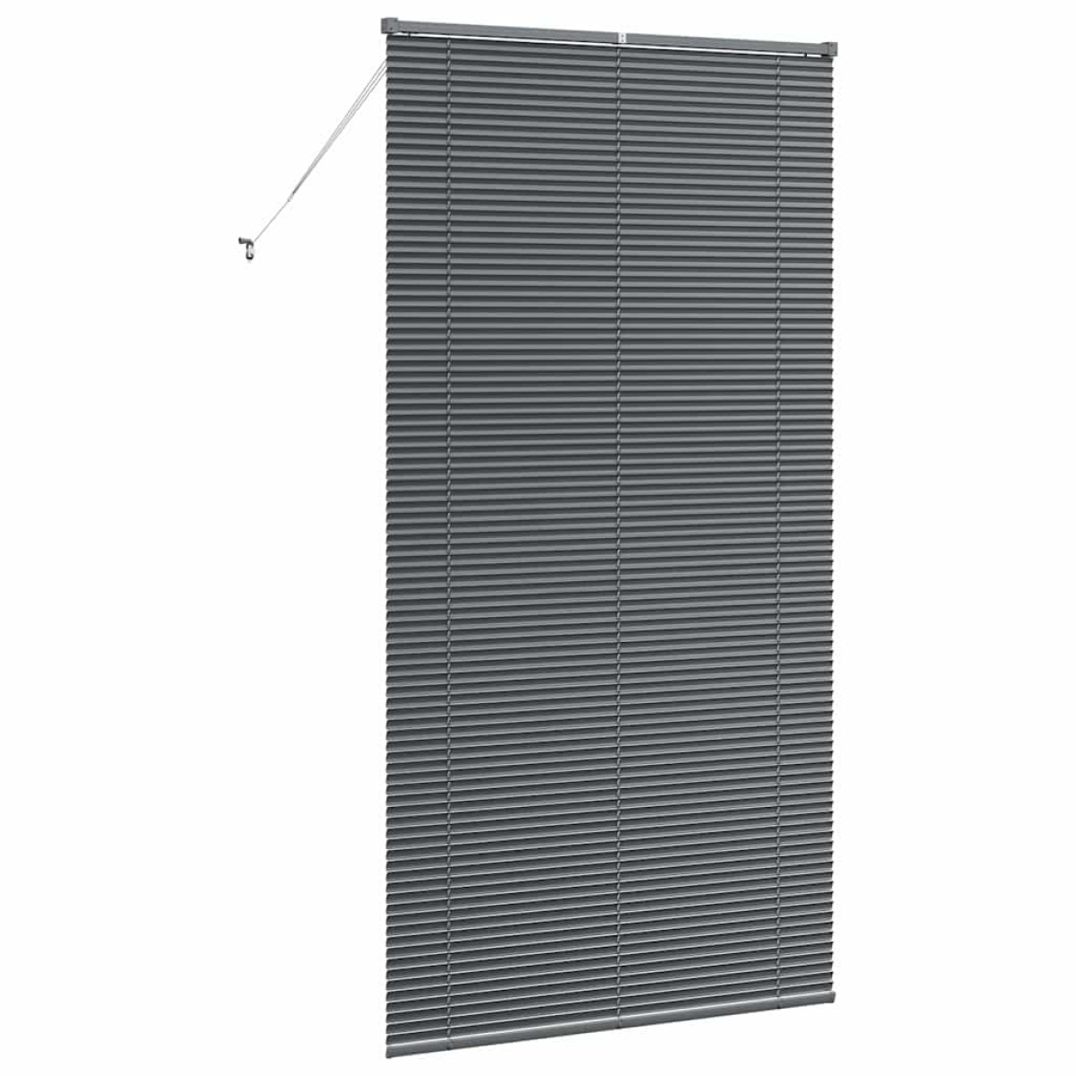 vidaXL Βενετσιάνικες Ρόδες Σκούρο Γκρι 220 x 120 εκ Αλουμίνιο