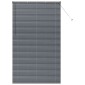 vidaXL Βενετσιάνικες Ρόδες Σκούρο Γκρι 220 x 130 εκ Αλουμίνιο