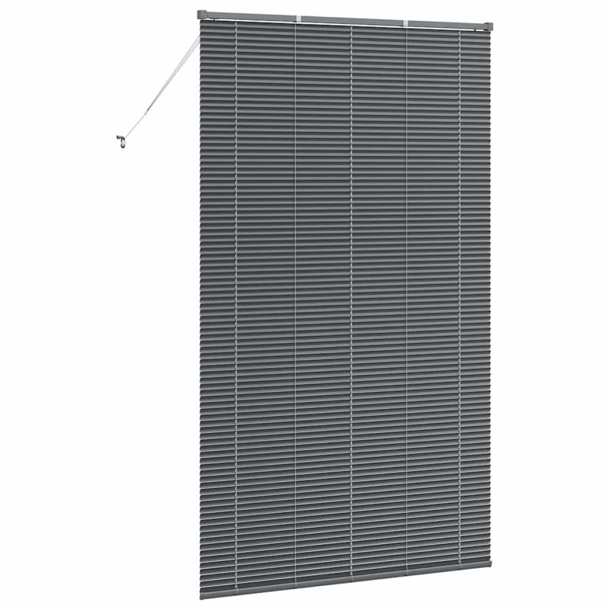 vidaXL Βενετσιάνικες Ρόδες Σκούρο Γκρι 220 x 130 εκ Αλουμίνιο