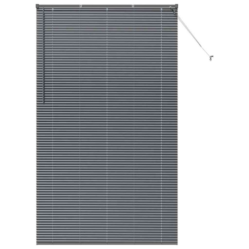vidaXL Βενετσιάνικες Ρόδες Σκούρο Γκρι 220 x 135 εκ Αλουμίνιο