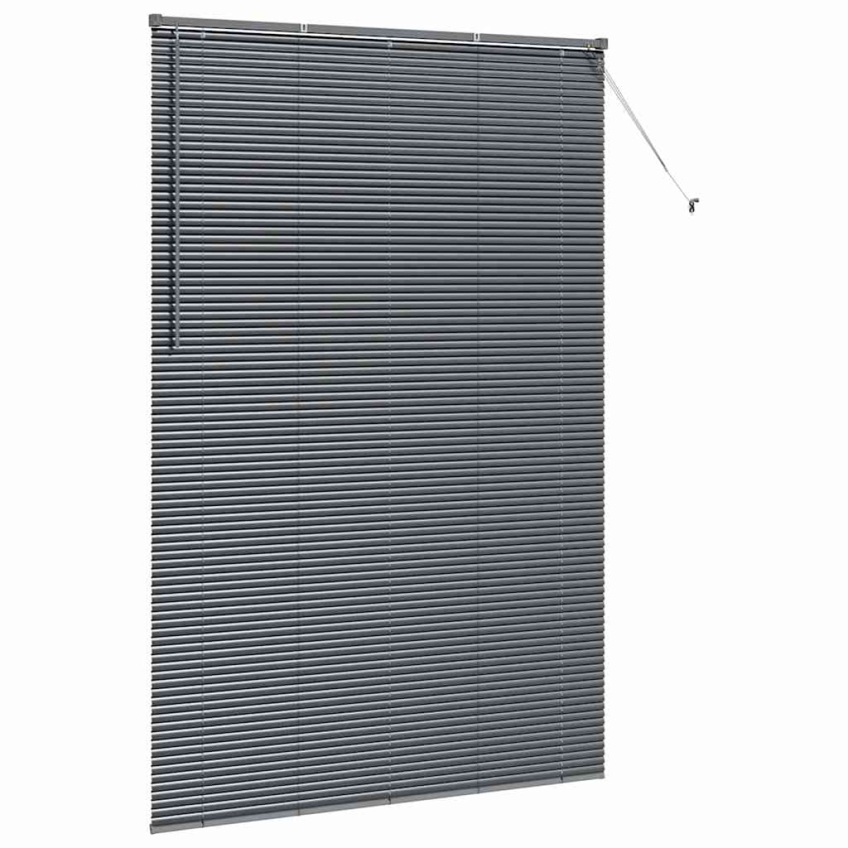vidaXL Βενετσιάνικες Ρόδες Σκούρο Γκρι 220 x 140 cm Αλουμίνιο