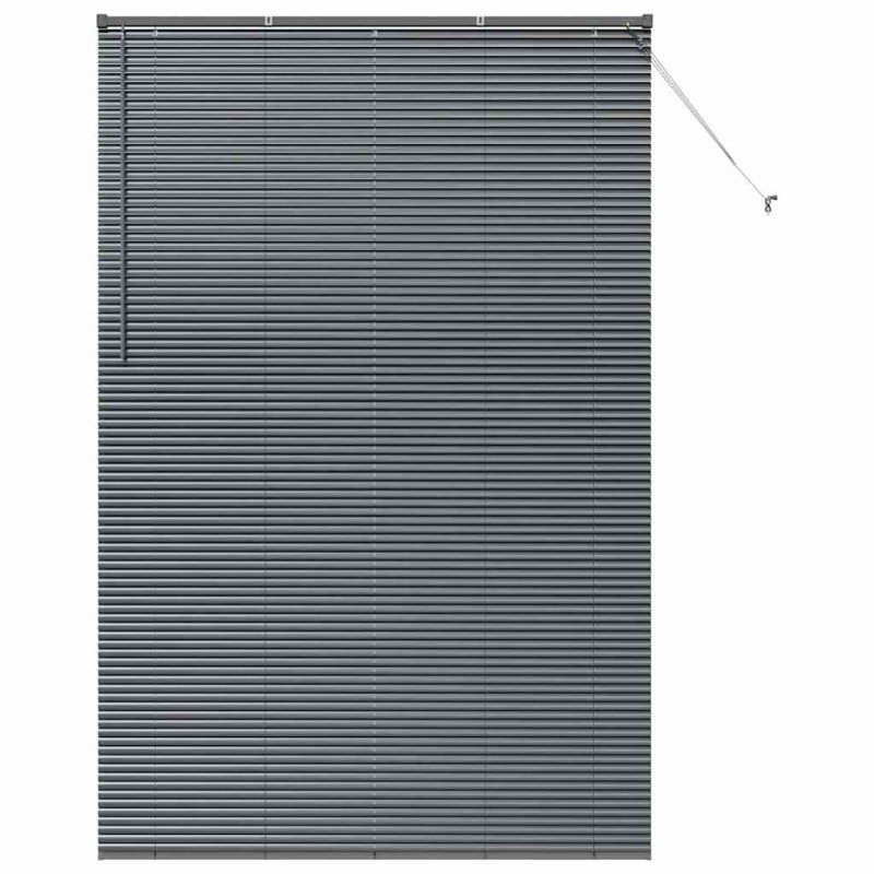 vidaXL Βενετσιάνικες Ρόδες Σκούρο Γκρι 220 x 145 εκ Αλουμίνιο