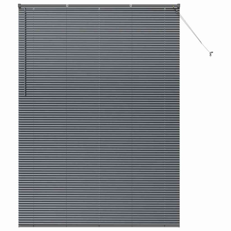 vidaXL Βενετσιάνικες Ρόδες Σκούρο Γκρι 220 x 155 εκ Αλουμίνιο