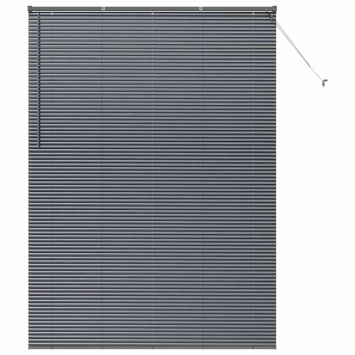 vidaXL Βενετσιάνικες Ρόδες Σκούρο Γκρι 220 x 160 εκ Αλουμίνιο