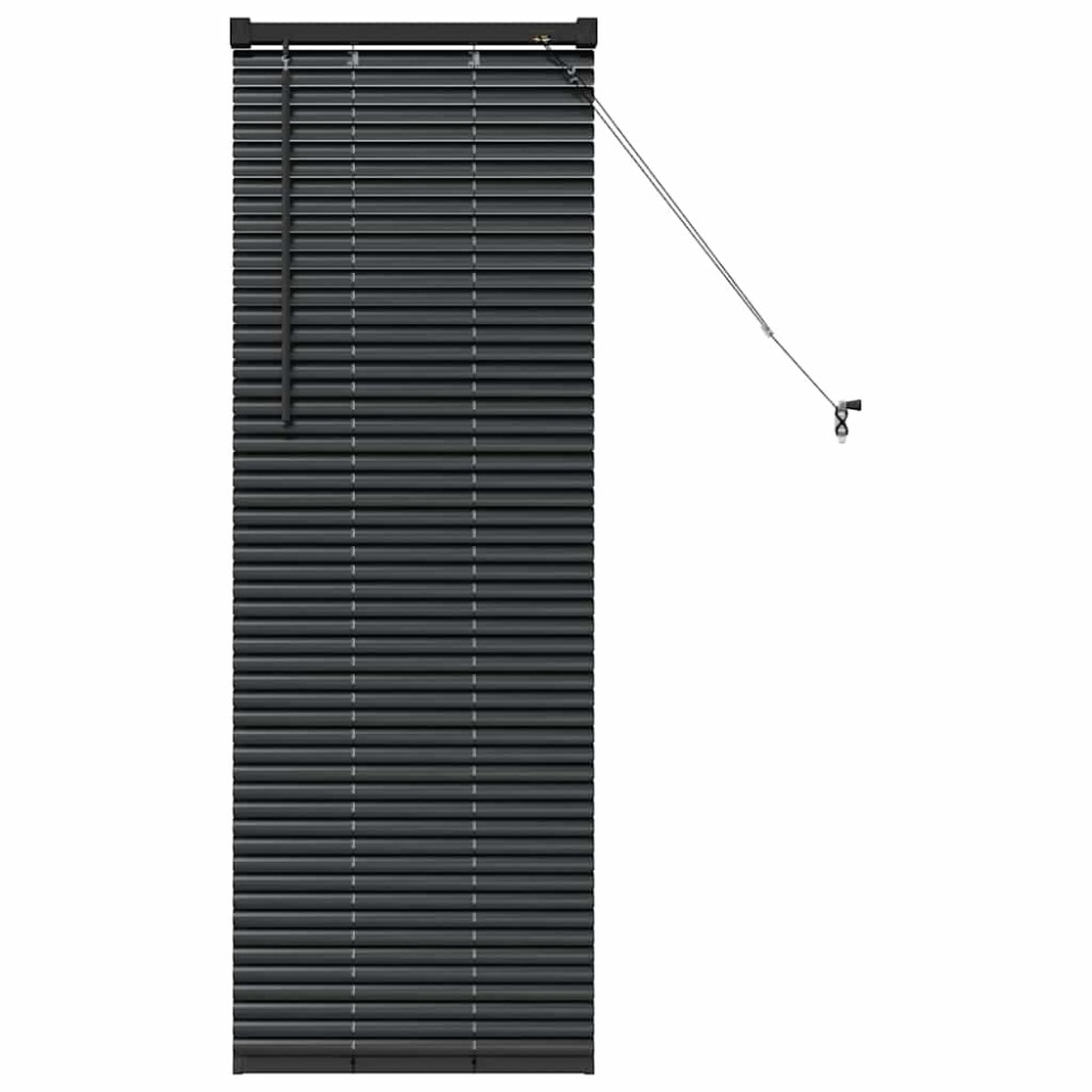 vidaXL Βενετσιάνικες Ρόδες Μαύρο 130 x 45 εκ Αλουμίνιο