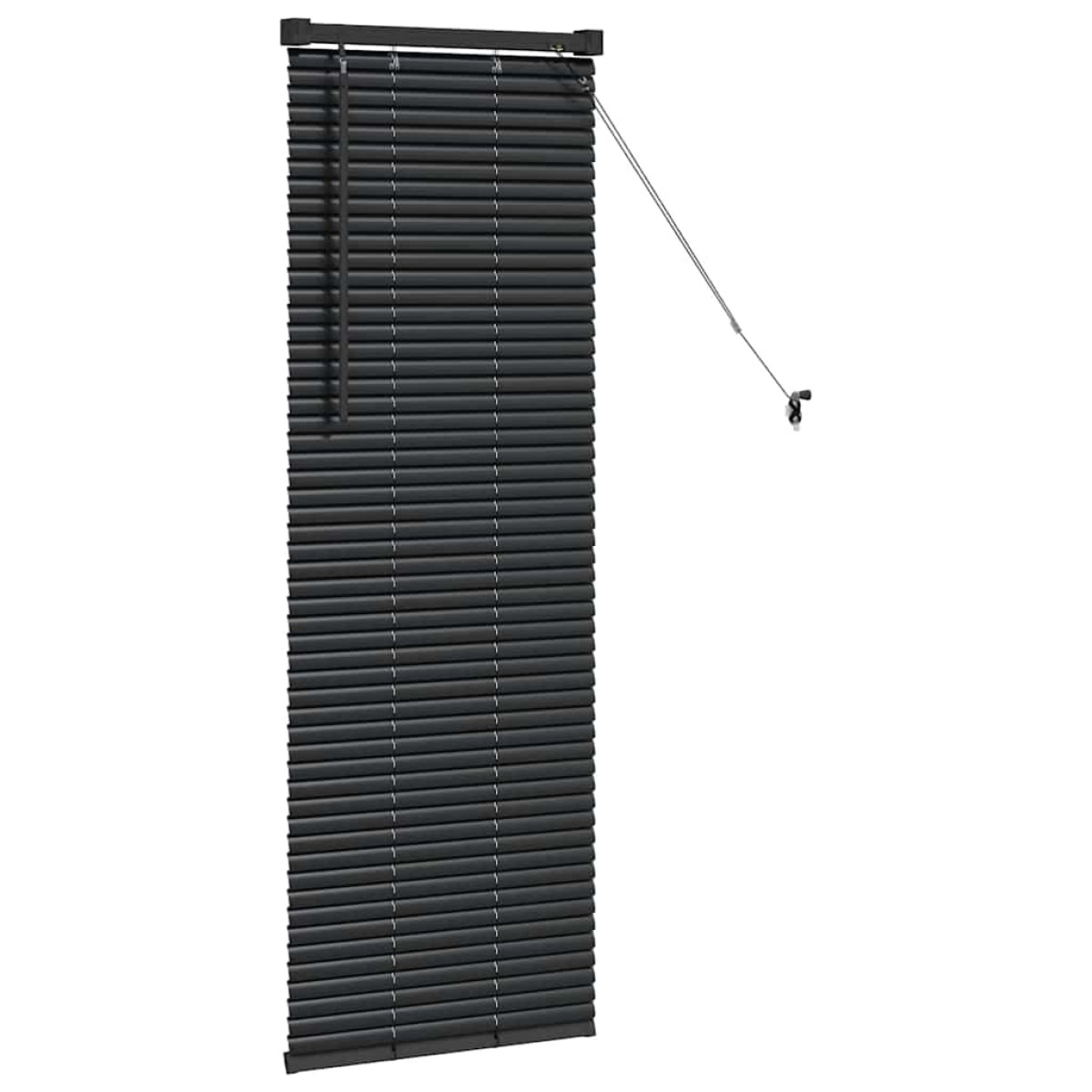vidaXL Βενετσιάνικες Ρόδες Μαύρο 130 x 45 εκ Αλουμίνιο