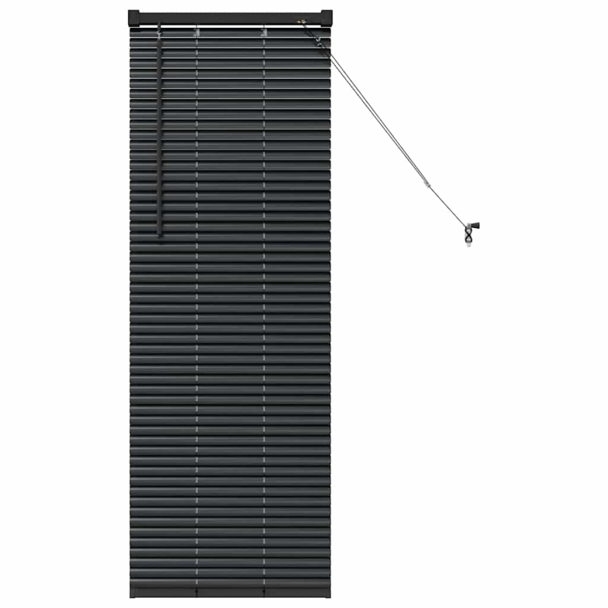 vidaXL Βενετσιάνικες Ρόδες Μαύρο 130 x 50 εκ Αλουμίνιο
