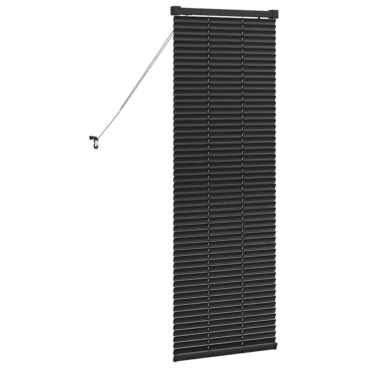 vidaXL Βενετσιάνικες Ρόδες Μαύρο 130 x 50 εκ Αλουμίνιο