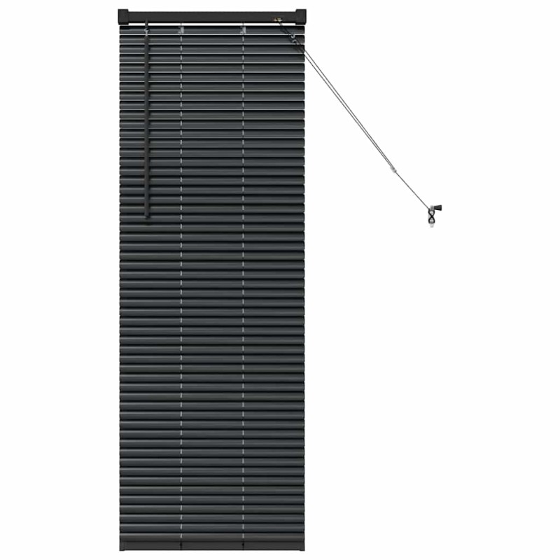 vidaXL Βενετσιάνικες Ρόδες Μαύρο 130 x 55 εκ Αλουμίνιο