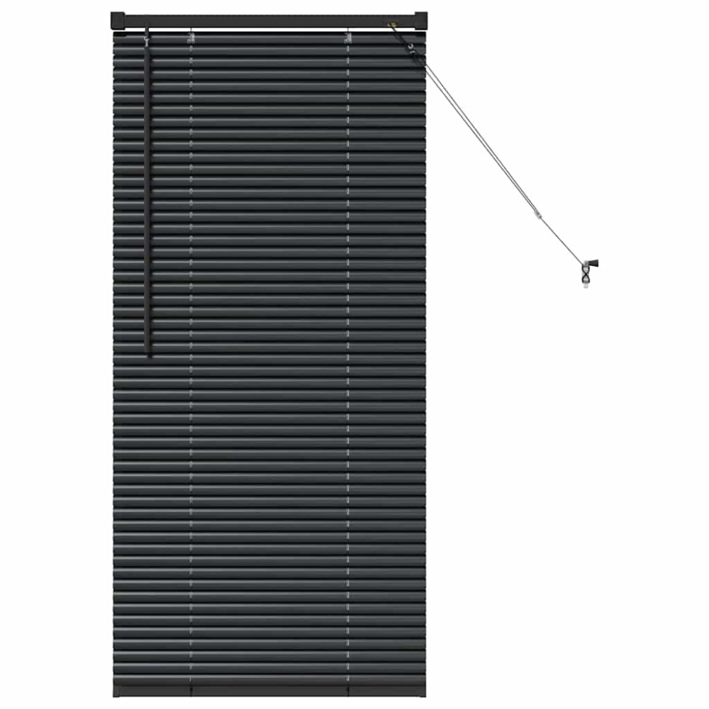 vidaXL Βενετσιάνικες Ρόδες Μαύρο 60 x 2,5 x 130 εκ Αλουμίνιο