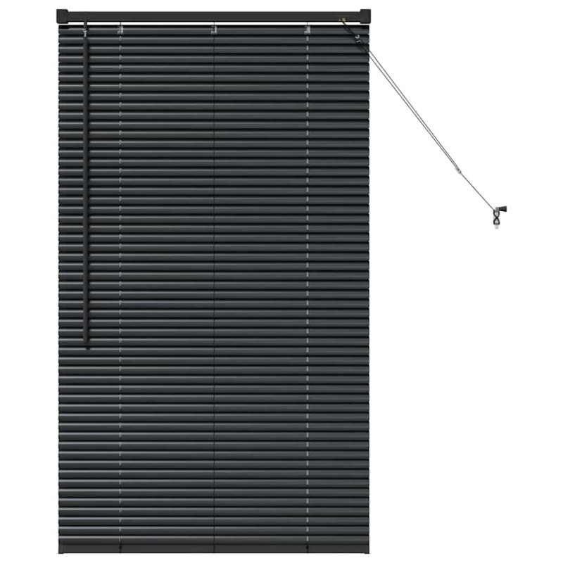 vidaXL Βενετσιάνικες Ρόδες Μαύρο 130 x 70 εκ Αλουμίνιο