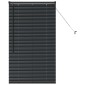 vidaXL Βενετσιάνικες Ρόδες Μαύρο 130 x 75 εκ Αλουμίνιο