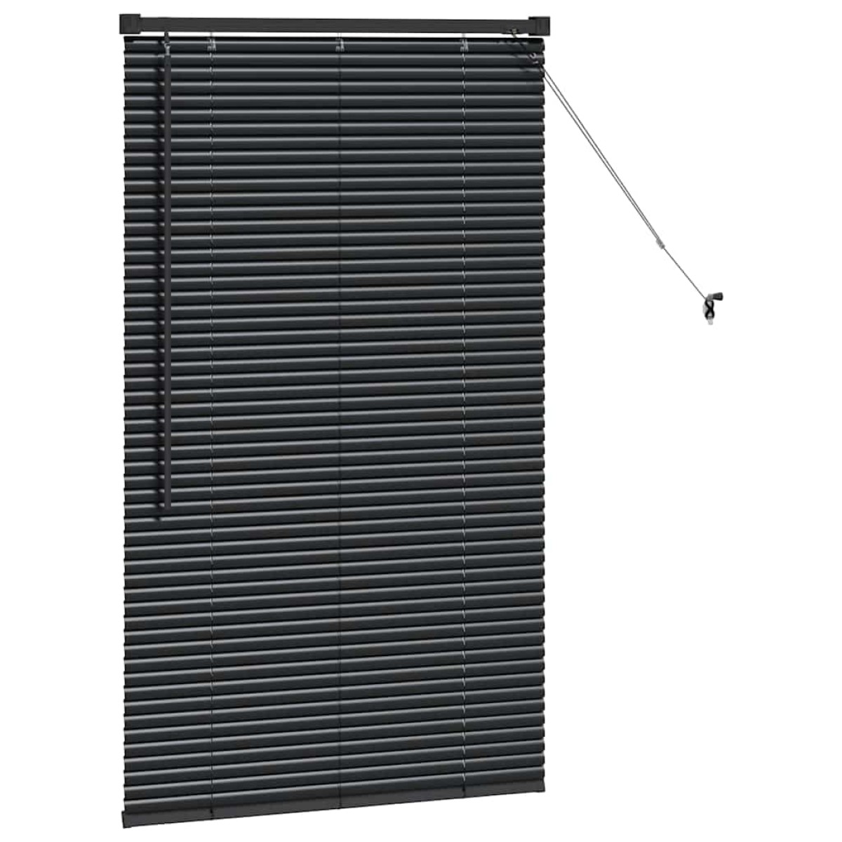 vidaXL Βενετσιάνικες Ρόδες Μαύρο 130 x 80 εκ Αλουμίνιο