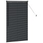 vidaXL Βενετσιάνικες Ρόδες Μαύρο 130 x 80 εκ Αλουμίνιο