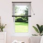 vidaXL Βενετσιάνικες Ρόδες Μαύρο 130 x 80 εκ Αλουμίνιο