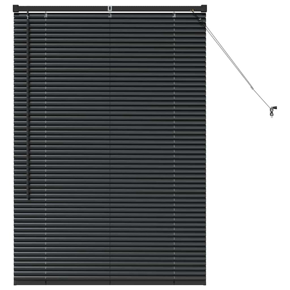 vidaXL Βενετσιάνικες Ρόδες Μαύρο 130 x 90 εκ Αλουμίνιο