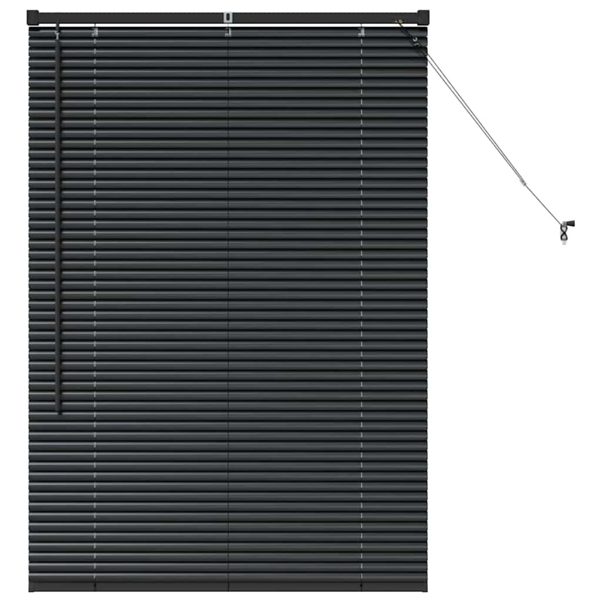 vidaXL Βενετσιάνικες Ρόδες Μαύρο 130 x 90 εκ Αλουμίνιο