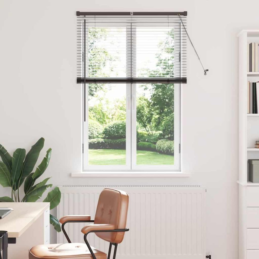 vidaXL Βενετσιάνικες Ρόδες Μαύρο 130 x 90 εκ Αλουμίνιο