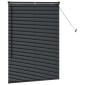 vidaXL Βενετσιάνικες Ρόδες Μαύρο 130 x 95 εκ Αλουμίνιο
