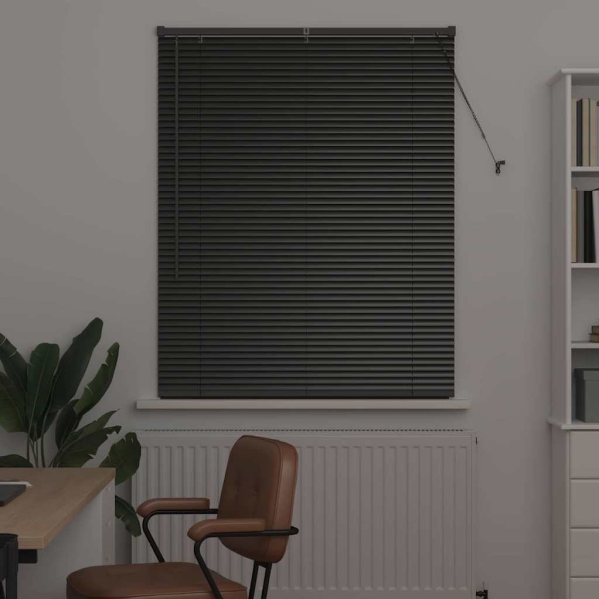 vidaXL Βενετσιάνικες Ρόδες Μαύρο 130 x 100 cm Αλουμίνιο