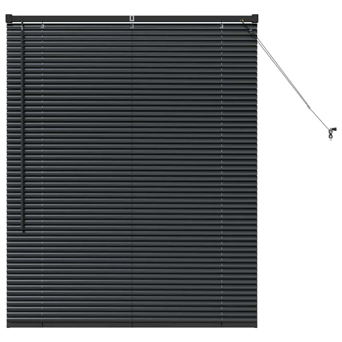 vidaXL Βενετσιάνικες Ρόδες Μαύρο 130 x 105 εκ Αλουμίνιο