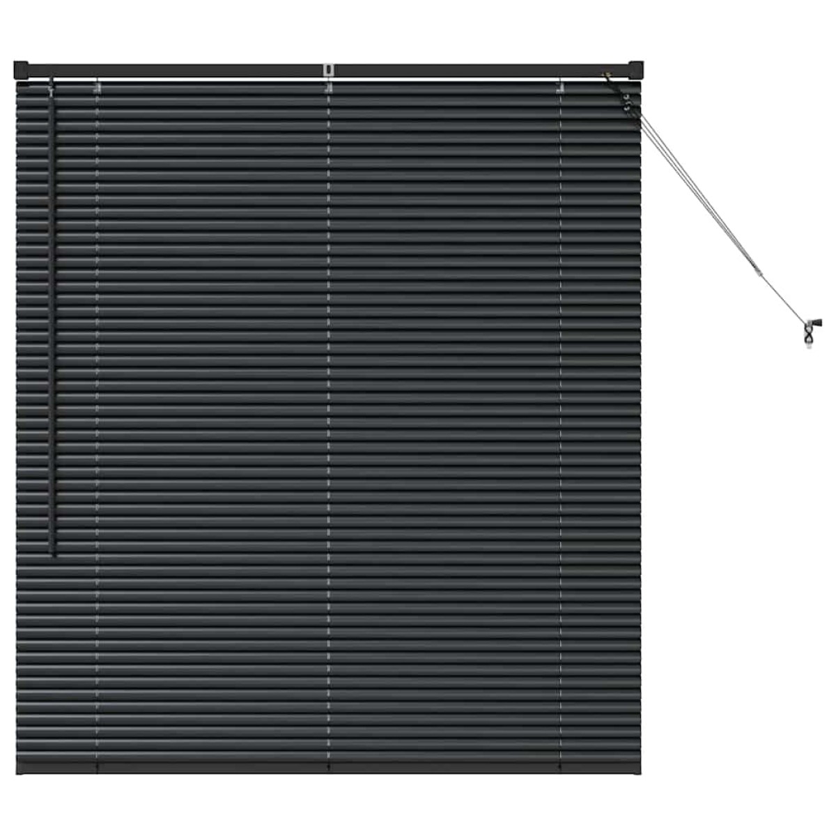 vidaXL Βενετσιάνικες Ρόδες Μαύρο 130 x 110 εκ Αλουμίνιο