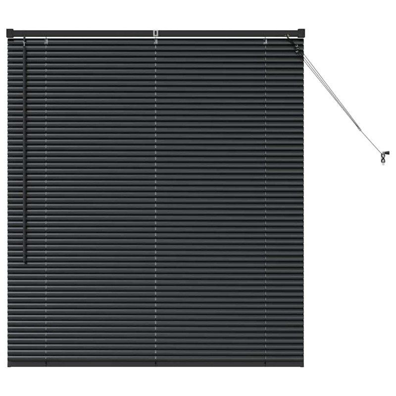 vidaXL Βενετσιάνικες Ρόδες Μαύρο 130 x 110 εκ Αλουμίνιο