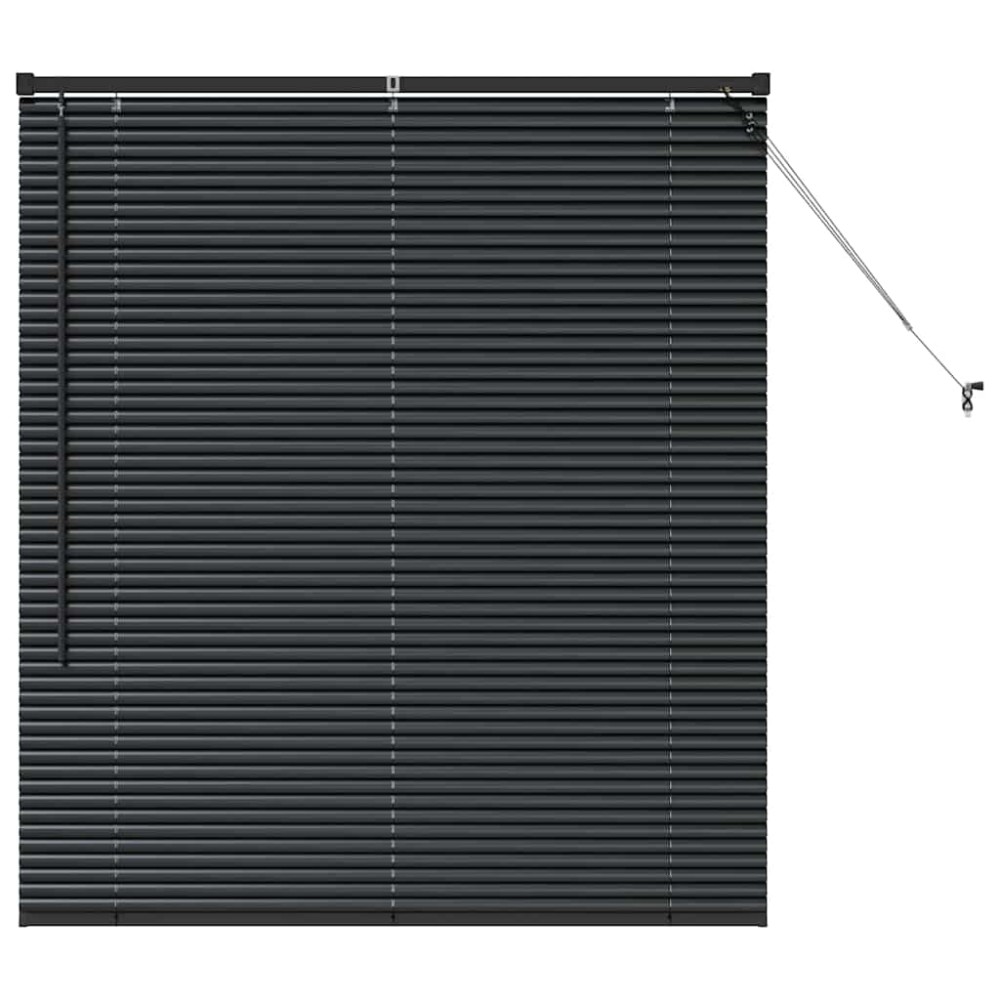 vidaXL Βενετσιάνικες Ρόδες Μαύρο 130 x 115 εκ Αλουμίνιο