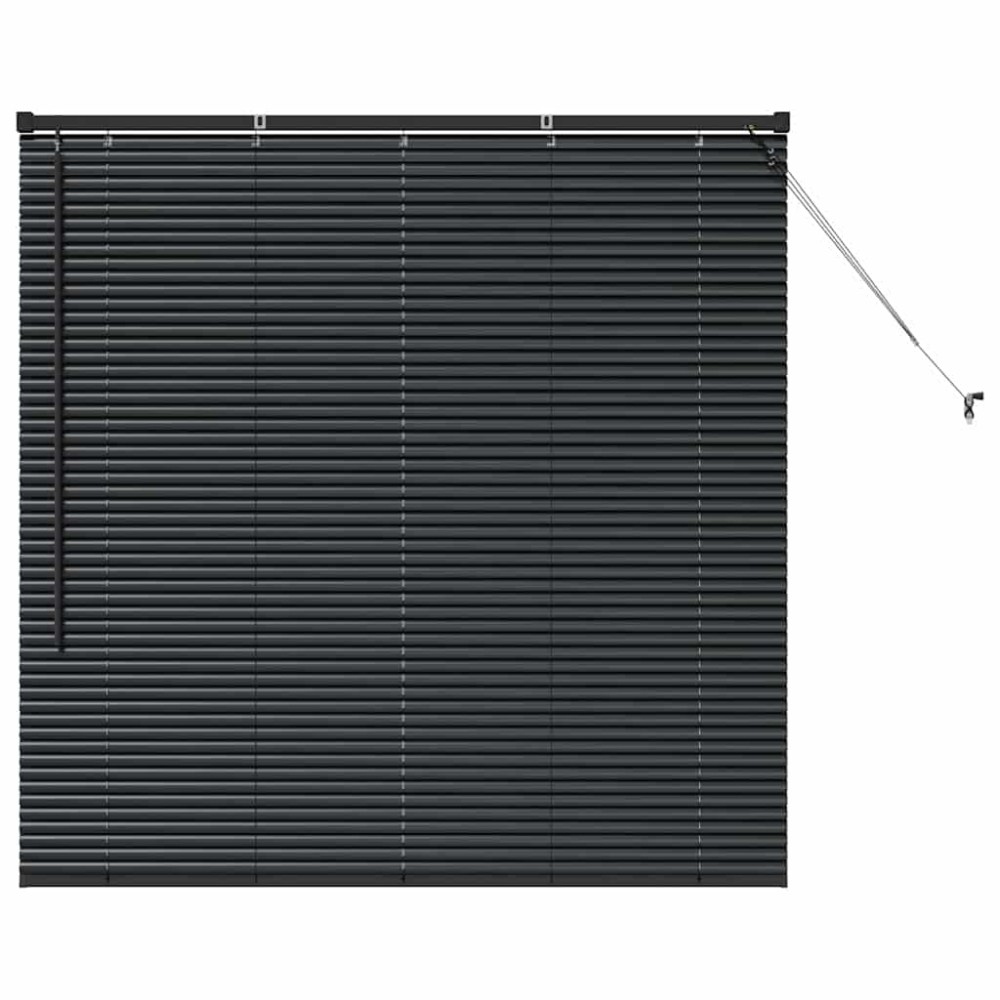 vidaXL Βενετσιάνικες Ρόδες Μαύρο 130 x 125 εκ Αλουμίνιο