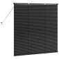 vidaXL Βενετσιάνικες Ρόδες Μαύρο 130 x 125 εκ Αλουμίνιο