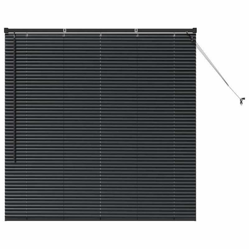 vidaXL Βενετσιάνικες Ρόδες Μαύρο 130 x 135 εκ Αλουμίνιο