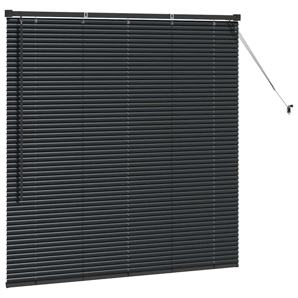 vidaXL Βενετσιάνικες Ρόδες Μαύρο 130 x 135 εκ Αλουμίνιο