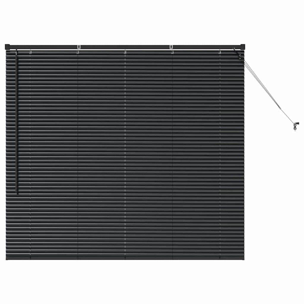 vidaXL Βενετσιάνικες Ρόδες Μαύρο 130 x 140 cm Αλουμίνιο