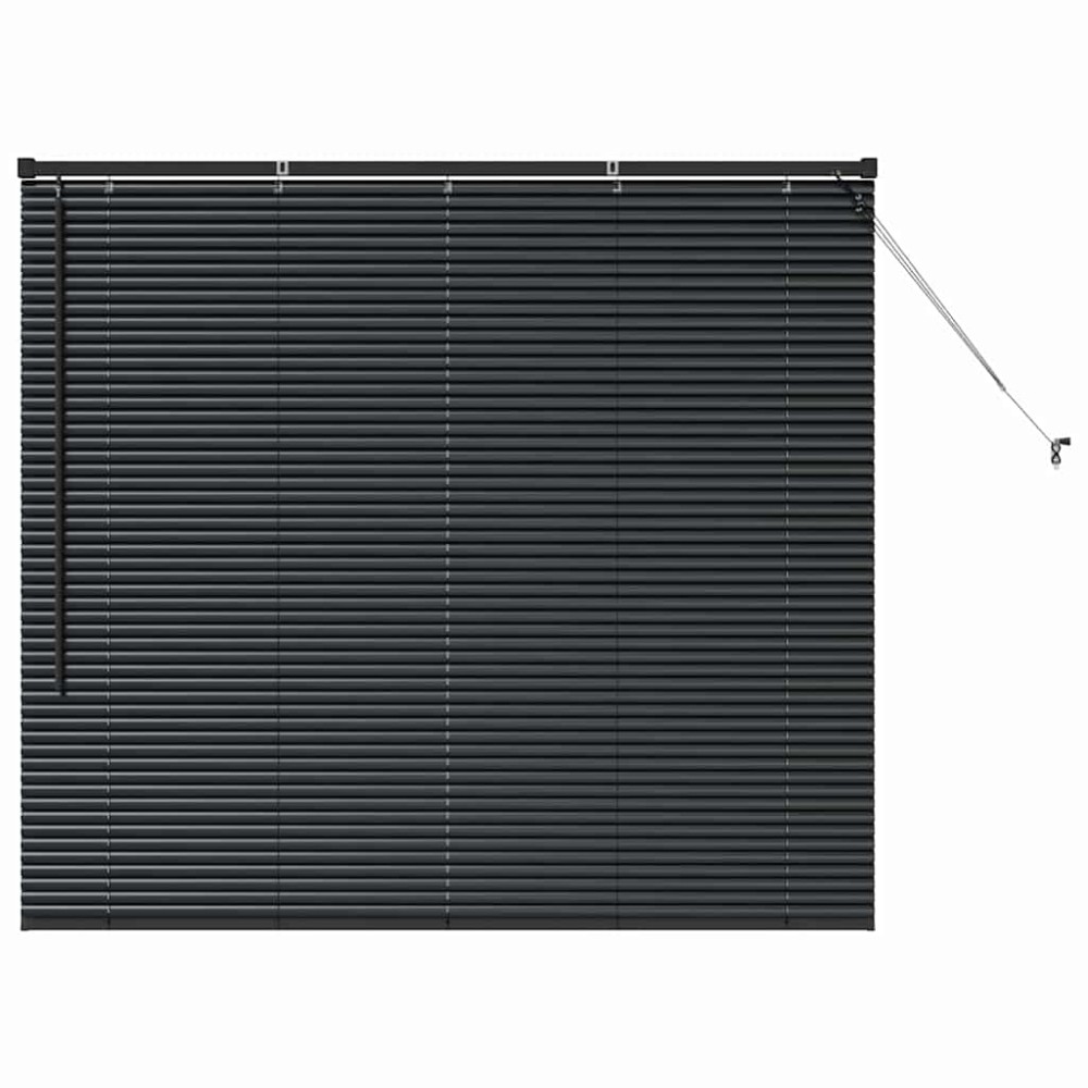 vidaXL Βενετσιάνικες Ρόδες Μαύρο 130 x 145 εκ Αλουμίνιο