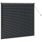 vidaXL Βενετσιάνικες Ρόδες Μαύρο 130 x 145 εκ Αλουμίνιο