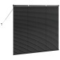 vidaXL Βενετσιάνικες Ρόδες Μαύρο 130 x 145 εκ Αλουμίνιο